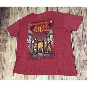 Batman Rogues Gallery T-shirt 2XL/XXL Red DC Comics Joker Penguin Riddler Etc